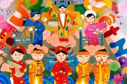 Việt Nam giành Giải Vàng cuộc thi vẽ tranh thiếu nhi quốc tế tại Hong Kong (Trung Quốc)