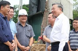 Tổng Bí thư, Chủ tịch nước Tô Lâm kiểm tra thực tế một số dự án tại Hà Nội