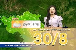 [Video] Dự báo thời tiết đêm nay và ngày mai 30/8/2026: Bắc Bộ tiếp tục có mưa to, Trung Bộ duy trì nắng nóng gay gắt
