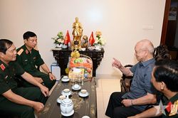 Đại tướng Nguyễn Tân Cương tri ân các đồng chí nguyên lãnh đạo Đảng, Nhà nước, Quân đội