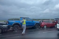 7 ô tô va chạm liên hoàn trên đường cao tốc Phan Thiết - Dầu Giây