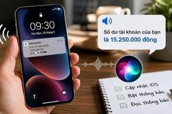 Bật tính năng thông báo số dư bằng giọng nói trên iPhone