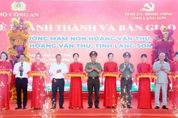 Khánh thành và bàn giao công trình Trường Mầm non Hoàng Văn Thụ