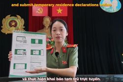 Hướng dẫn khai báo tạm trú trực tuyến cho người nước ngoài