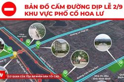 Ninh Bình cấm đường khu vực Phố cổ Hoa Lư dịp Quốc khánh 2/9