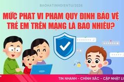 [Infographic] Mức phạt vi phạm quy định bảo vệ trẻ em trên mạng là bao nhiêu?