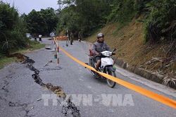 Ph&uacute; Thọ khẩn trương xử l&yacute; c&aacute;c điểm sạt lở tr&ecirc;n đường tỉnh 448