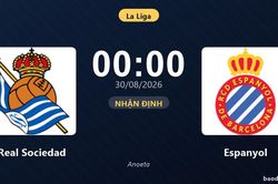 Nhận định Real Sociedad vs Espanyol: Điểm n&oacute;ng cuộc đua tốp đầu