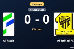 Bị Al-Fateh cầm ch&acirc;n kh&ocirc;ng b&agrave;n thắng, Al-Ittihad FC lỡ đ&agrave; b&aacute;m đuổi ng&ocirc;i đầu