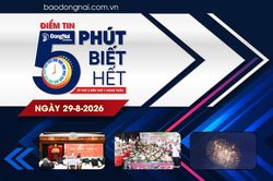 Điểm tin ‘5 phút biết hết’ sáng 29-8: Đồng Nai công bố 106 món ngon đặc sắc