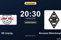 Nhận định RB Leipzig vs Borussia Mönchengladbach: Cơ hội bám đuổi ngôi đầu