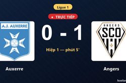 TRỰC TIẾPTrực tiếp Auxerre vs Angers: Angers mở tỷ số