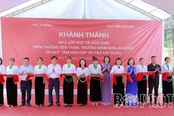 Khánh thành nhà lớp học Trường Mầm non Lai Đồng