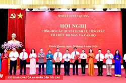 Tuyên Quang kiện toàn tổ chức, đổi tên Ban Tuyên giáo và Dân vận Tỉnh ủy