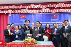 TAND tỉnh Điện Biên Hội đàm với TAND tỉnh Phông Sa Lỳ (Lào)