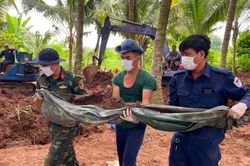 Đồng Tháp: Quy tập 66 hài cốt liệt sĩ trong vườn dừa