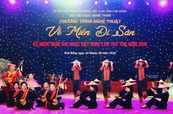 Chương trình nghệ thuật 'Về miền di sản' chào mừng Ngày Âm nhạc Việt Nam
