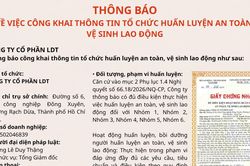 Công ty Cổ phần LDT thông báo tiếp tục cung cấp dịch vụ huấn luyện ATVSLĐ