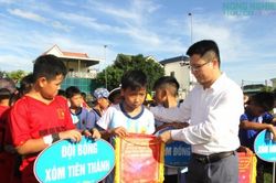 X&atilde; B&igrave;nh Minh từng bừng khai mạc giải b&oacute;ng đ&aacute; thiếu ni&ecirc;n, nhi đồng ch&agrave;o mừng Quốc kh&aacute;nh 2/9