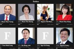 8 tỷ phú giàu nhất Việt Nam hiện nay trên Forbes