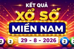 XSMN 29/8 - Xổ số miền Nam hôm nay ngày 29/8/2026