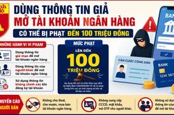 Dùng thông tin người khác mở tài khoản ngân hàng sẽ bị phạt nặng