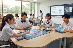 Hàng nghìn học sinh vùng khó khăn có cơ hội tiếp cận mô hình trường học thông minh, AI