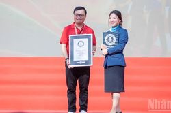 'Cùng Việt Nam tiến bước' xác lập Kỷ lục Guinness thế giới