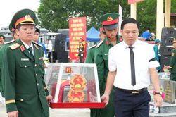 Quảng Ngãi truy điệu và an táng 5 hài cốt liệt sĩ tại xã Nghĩa Giang