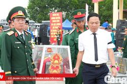 Truy điệu, an táng 5 hài cốt liệt sĩ ở Quảng Ngãi