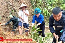 Sức trẻ chung tay khắc phục hậu quả mưa lũ