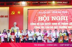 Các địa phương ở Hà Tĩnh công bố sắp xếp trường học, bổ nhiệm cán bộ quản lý