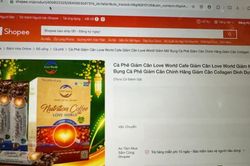 Cảnh báo cà phê giảm cân quảng cáo sai quy định trên Shopee