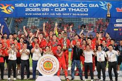 Thắng đậm 5-0, Công an Hà Nội bảo vệ thành công Siêu Cúp quốc gia
