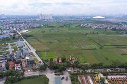 Toàn cảnh khu đất sẽ được liên danh Thái Nam Land xây dựng nhà ở cho lực lượng công an tại Đông Anh