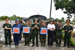 Nghĩa trang Hòn Đất lấy mẫu 643 mộ liệt sĩ để xác định danh tính