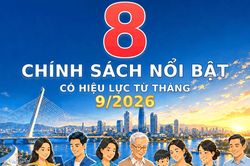 [Infographic] - 8 chính sách nổi bật có hiệu lực từ tháng 9/2026