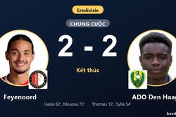 Bị ADO Den Haag cầm h&ograve;a 2-2, Feyenoord lỡ cơ hội bứt ph&aacute; tại Eredivisie