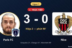 TRỰC TIẾPTrực tiếp Paris FC vs Nice: Paris FC nới rộng c&aacute;ch biệt 3-0