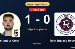 TRỰC TIẾPTrực tiếp Columbus Crew vs New England Revolution: Columbus Crew mở tỷ số