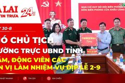 Điểm tin trưa: Phó Chủ tịch Thường trực UBND tỉnh thăm, động viên các đơn vị làm nhiệm vụ dịp lễ 2-9