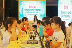 Hơn 370 VĐV tranh tài tại Giải cờ vua chào mừng năm học mới