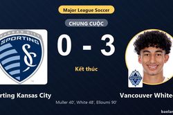 Hạ Sporting Kansas City 3-0, Vancouver Whitecaps xây chắc ngôi đầu và giành vé vào vòng 1/16