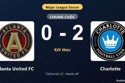 Thống kê trận đấu Atlanta United FC 0-2 Charlotte: L. Abada tỏa sáng, Charlotte giành trọn 3 điểm