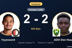 Feyenoord bị ADO Den Haag cầm h&ograve;a, lỡ thời cơ &aacute;p s&aacute;t ng&ocirc;i đầu Eredivisie