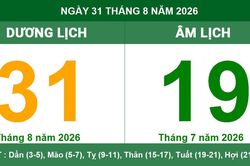 Lịch Âm Dương ngày 31/08/2026: Tra cứu giờ hoàng đạo cát lành và hướng xuất hành may mắn