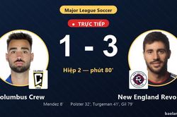 TRỰC TIẾPTrực tiếp Columbus Crew vs New England Revolution: New England Revolution nới rộng c&aacute;ch biệt 1-3