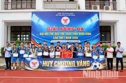 Bế mạc Giải Bóng đá Đại hội Thể dục thể thao tỉnh lần thứ I, năm 2026