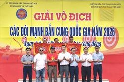 Bắn cung Huế hoàn thành chỉ tiêu tại giải vô địch các đội mạnh Quốc gia 2026