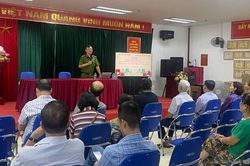 Tập huấn PCCC và diễn tập chữa cháy tại chung cư Học viện Quốc phòng